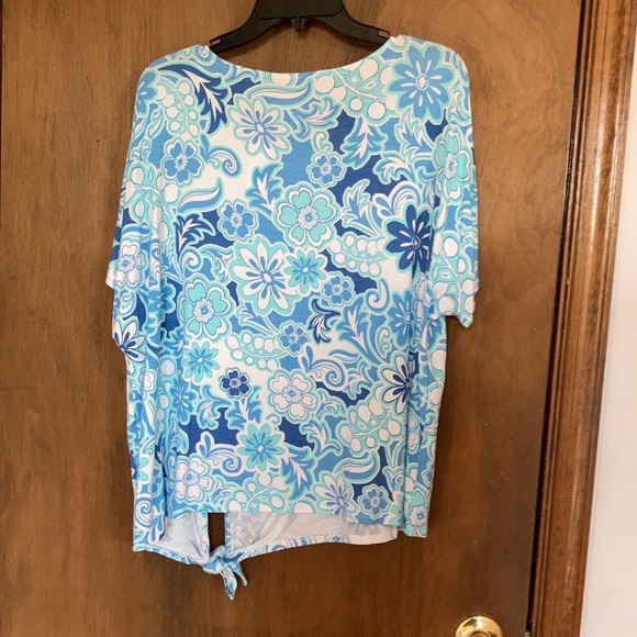 3/$45 Ruby Rd top floral print with stretch petite shirt boho casual LP - Picture 16 of 17